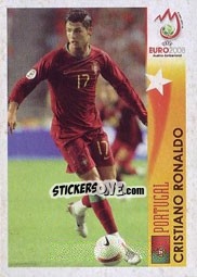 Sticker Cristiano Ronaldo - Portugal - UEFA Euro Austria-Switzerland 2008 - Panini