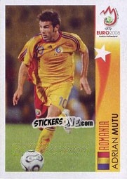 Sticker Adrian Mutu - Romania - UEFA Euro Austria-Switzerland 2008 - Panini