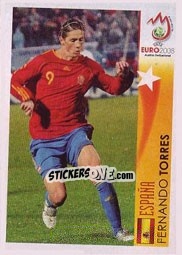 Sticker Fernando Torres - España - UEFA Euro Austria-Switzerland 2008 n. 516 - Panini
