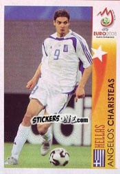Sticker Angelos Charisteas - Hellas - UEFA Euro Austria-Switzerland 2008 n. 518 - Panini