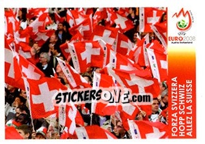 Sticker Forza Svizzera - UEFA Euro Austria-Switzerland 2008 n. P1 - Panini
