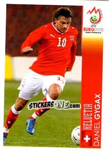 Sticker Daniel Gygax - UEFA Euro Austria-Switzerland 2008 n. P8 - Panini