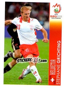 Sticker Stephane Grichting - UEFA Euro Austria-Switzerland 2008 - Panini