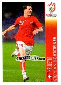 Sticker Stephan Lichtsteiner - UEFA Euro Austria-Switzerland 2008 n. P12 - Panini