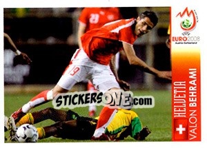 Sticker Valon Behrami - UEFA Euro Austria-Switzerland 2008 - Panini