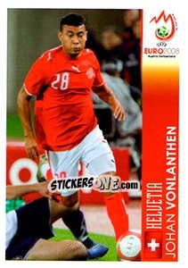 Cromo Johan Vonlanthen - UEFA Euro Austria-Switzerland 2008 - Panini