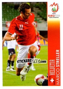 Sticker Marco Streller - UEFA Euro Austria-Switzerland 2008 n. P16 - Panini