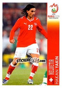 Cromo Hakan Yakin - UEFA Euro Austria-Switzerland 2008 - Panini