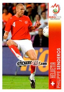 Figurina Philippe Senderos - UEFA Euro Austria-Switzerland 2008 - Panini