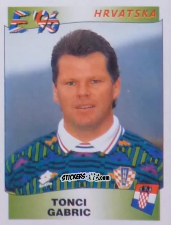 Cromo Tonci Gabric - UEFA Euro England 1996 n. 354 - Panini