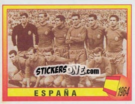 Figurina 1964 - España - UEFA Euro England 1996 - Panini