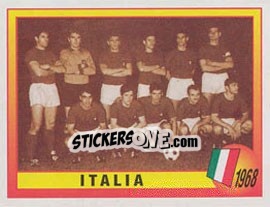 Sticker 1968 - Italia - UEFA Euro England 1996 - Panini