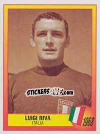Sticker 1968 - Luigi Riva - UEFA Euro England 1996 - Panini