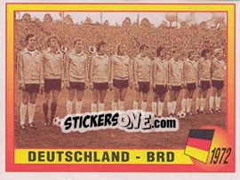 Sticker 1972 - Deutschland - BRD - UEFA Euro England 1996 - Panini