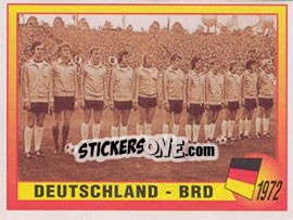 Figurina 1972 - Deutschland - BRD - UEFA Euro England 1996 - Panini