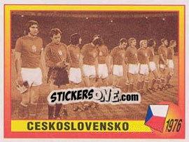 Cromo 1976 - Ceskoslovensko - UEFA Euro England 1996 - Panini