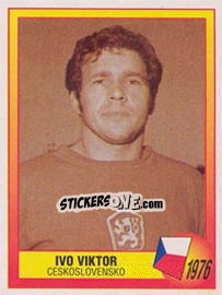 Sticker 1976 - Ivo Viktor - UEFA Euro England 1996 n. 10 - Panini