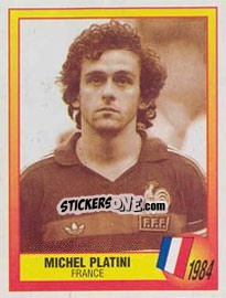 Sticker 1984 - Michel Platini - UEFA Euro England 1996 n. 13 - Panini