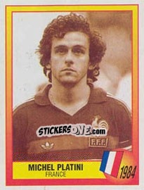 Sticker 1984 - Michel Platini - UEFA Euro England 1996 - Panini