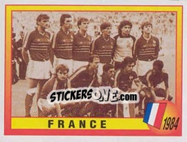 Sticker 1984 - France - UEFA Euro England 1996 - Panini