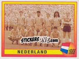 Sticker 1988 - Nederland - UEFA Euro England 1996 - Panini