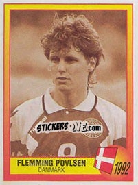 Figurina 1992 - Flemming Povlsen - UEFA Euro England 1996 n. 17 - Panini