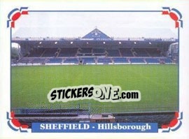 Sticker Sheffield - Hillsborough - UEFA Euro England 1996 n. 32 - Panini