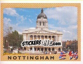 Sticker Nottingham - UEFA Euro England 1996 n. 33 - Panini