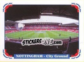 Sticker Nottingham - City Ground - UEFA Euro England 1996 - Panini