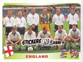 Sticker England team - UEFA Euro England 1996 - Panini