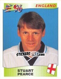 Sticker Stuart Pearce - UEFA Euro England 1996 n. 41 - Panini