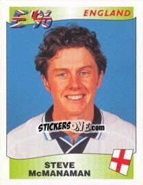 Sticker Steve McManaman - UEFA Euro England 1996 n. 48 - Panini