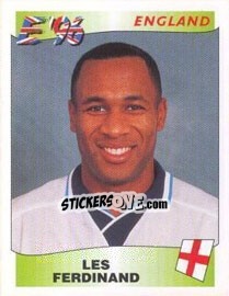 Cromo Les Ferdinand - UEFA Euro England 1996 n. 53 - Panini