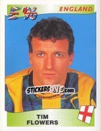 Sticker Tim Flowers - UEFA Euro England 1996 n. 54 - Panini