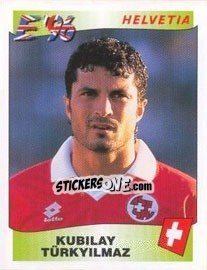 Sticker Kubilay Türkyilmaz - UEFA Euro England 1996 - Panini