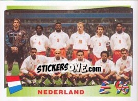 Sticker Nederland team - UEFA Euro England 1996 n. 76 - Panini