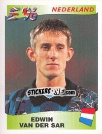Sticker Edwin van der Sar - UEFA Euro England 1996 n. 77 - Panini