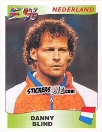 Sticker Danny Blind - UEFA Euro England 1996 - Panini