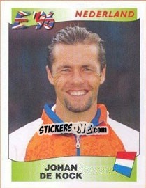 Figurina Johan de Kock - UEFA Euro England 1996 - Panini