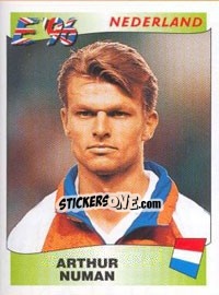 Cromo Arthur Numan - UEFA Euro England 1996 - Panini