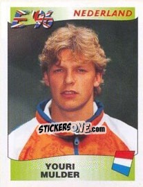 Sticker Youri Mulder - UEFA Euro England 1996 n. 92 - Panini