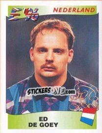 Sticker Ed de Goey - UEFA Euro England 1996 n. 94 - Panini