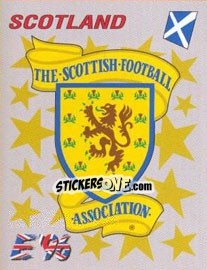 Figurina Scotland badge - UEFA Euro England 1996 - Panini