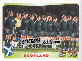 Sticker Scotland team - UEFA Euro England 1996 - Panini