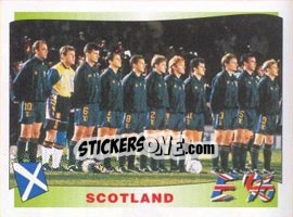 Sticker Scotland team - UEFA Euro England 1996 n. 96 - Panini