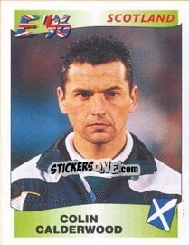 Cromo Colin Calderwood - UEFA Euro England 1996 - Panini