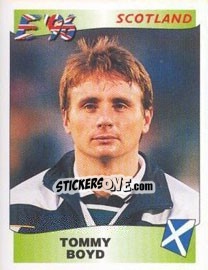 Sticker Tommy Boyd - UEFA Euro England 1996 n. 100 - Panini