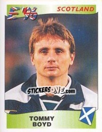 Figurina Tommy Boyd - UEFA Euro England 1996 - Panini