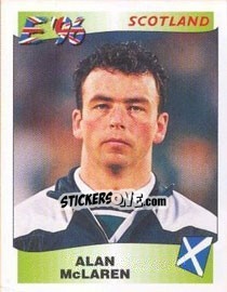 Sticker Alan McLaren - UEFA Euro England 1996 n. 102 - Panini