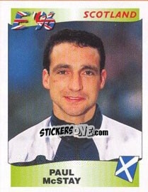 Sticker Paul McStay - UEFA Euro England 1996 n. 104 - Panini